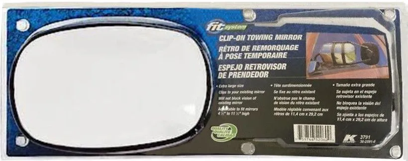 Clip-on Trailer Towing Mirror,